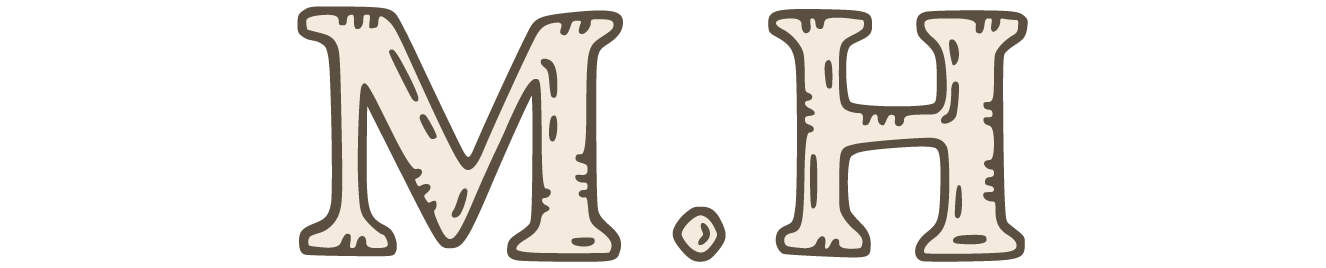Stylised logo featuring the letters 'H' and '‚àö√Ö' in a playful, organic font with a textured beige background